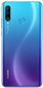 Huawei P30 Lite (128GB, 4GB RAM) 6.15" Display, AI Triple Camera, Dual SIM Global GSM Factory Unlocked MAR-LX3A - International Version, No Warranty (Peacock Blue)