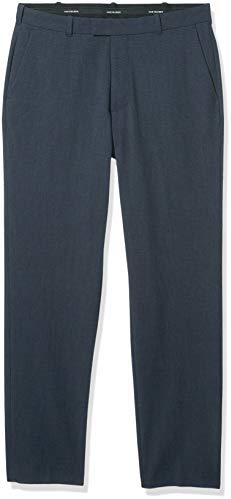 Haggar Men's Premium No-Iron Expandable-Waist Plain-Front Pant