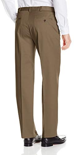 Haggar Men's Premium No-Iron Expandable-Waist Plain-Front Pant