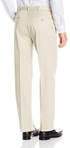 Haggar Men's Premium No-Iron Expandable-Waist Plain-Front Pant