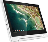 Lenovo Chromebook C330 2-in-1 Convertible Laptop, 11.6-Inch HD (1366 x 768) IPS Display, MediaTek MT8173C Processor, 4GB LPDDR3, 64 GB eMMC, Chrome OS, 81HY0000US, Blizzard White