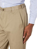 Haggar Men's Premium No-Iron Expandable-Waist Plain-Front Pant