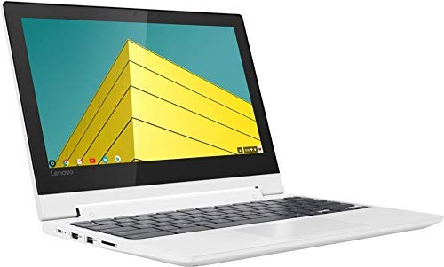 Lenovo Chromebook C330 2-in-1 Convertible Laptop, 11.6-Inch HD (1366 x 768) IPS Display, MediaTek MT8173C Processor, 4GB LPDDR3, 64 GB eMMC, Chrome OS, 81HY0000US, Blizzard White