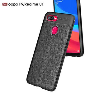 TiHen Oppo R11s Case, 360 Degree Protection [with Tempered Glass Screen Protector] Premium Leather Case Slim Fit Phone Cover Protective Skin Case for Oppo R11s- Blue