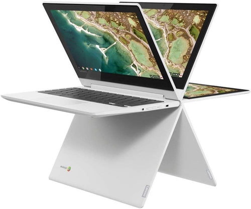 Lenovo Chromebook C330 2-in-1 Convertible Laptop, 11.6-Inch HD (1366 x 768) IPS Display, MediaTek MT8173C Processor, 4GB LPDDR3, 64 GB eMMC, Chrome OS, 81HY0000US, Blizzard White