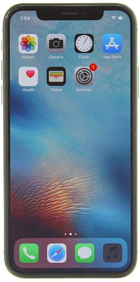 Apple iPhone X, 64GB, Space Gray - Fully Unlocked (Renewed)